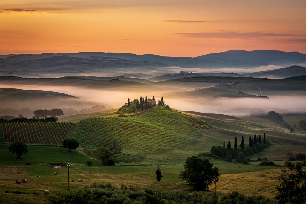 Comment réussir des photos de paysage de toscane dans la brume, Belvedere Paysage Tuscany photo ©S Grossin 6